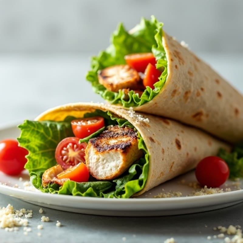 Fresh Grilled Chicken Caesar Wraps