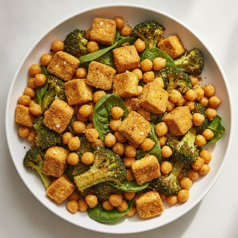 Roasted Vegetable and Chickpea Power Bowl