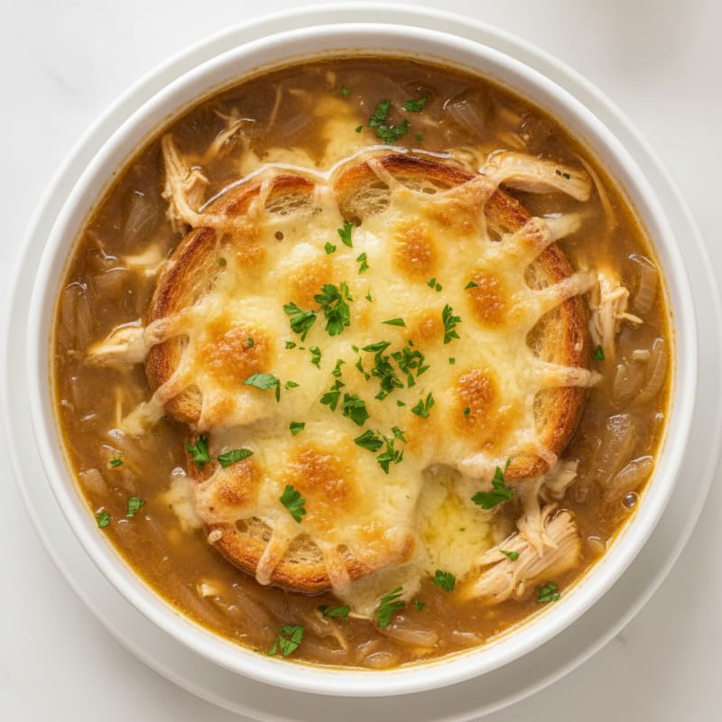 Caramelized Onion and Gruyere Soup