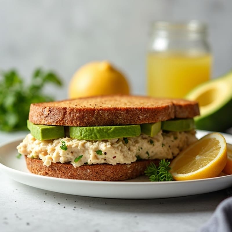 Whole Grain Tuna Melt with Creamy Avocado