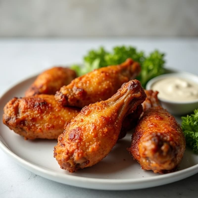 Crispy Baked Honey-Garlic Chicken Wings