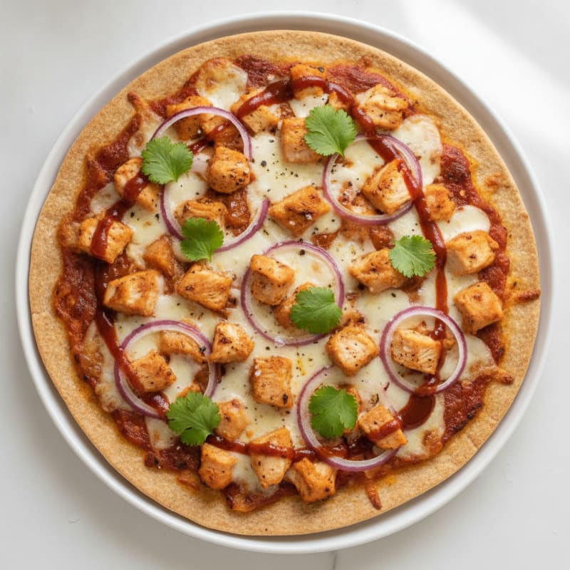 High-Protein BBQ Chicken Pizza