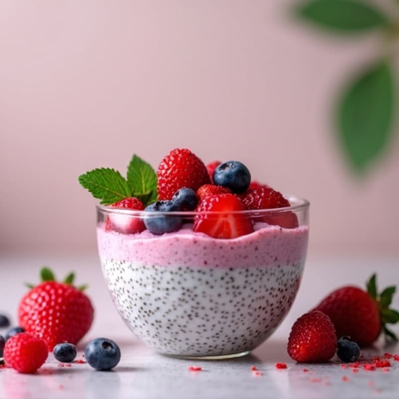 Creamy Berry Chia Pudding