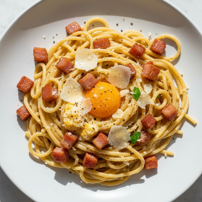 Classic Carbonara with Pancetta and Egg
