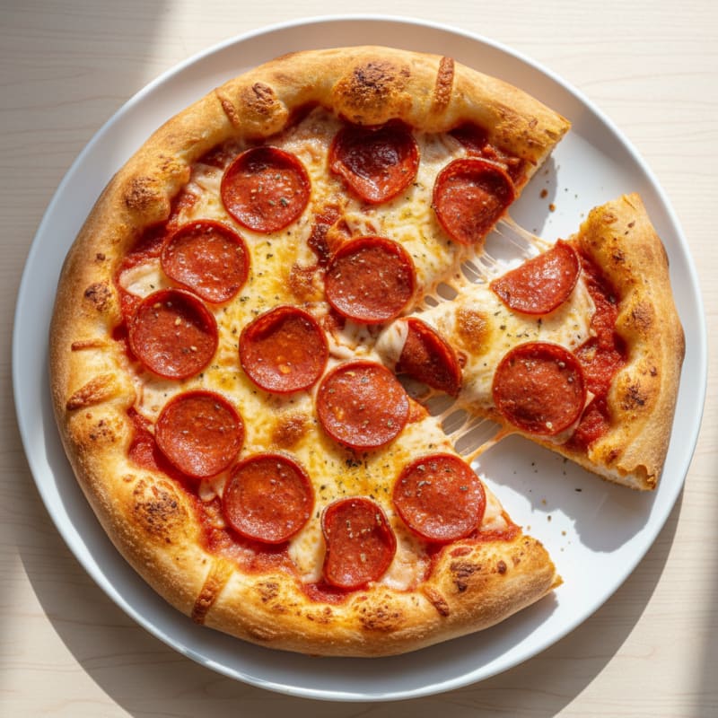 Stuffed Crust Pepperoni Pizza