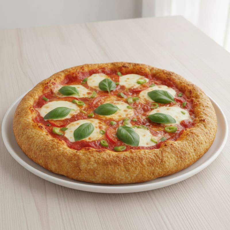 Chicken Mince Crust Pizza