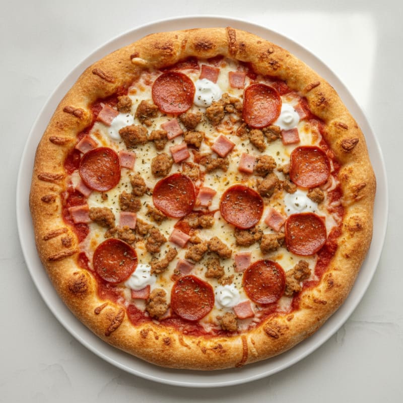 Stuffed Crust Meat Lovers Pizza