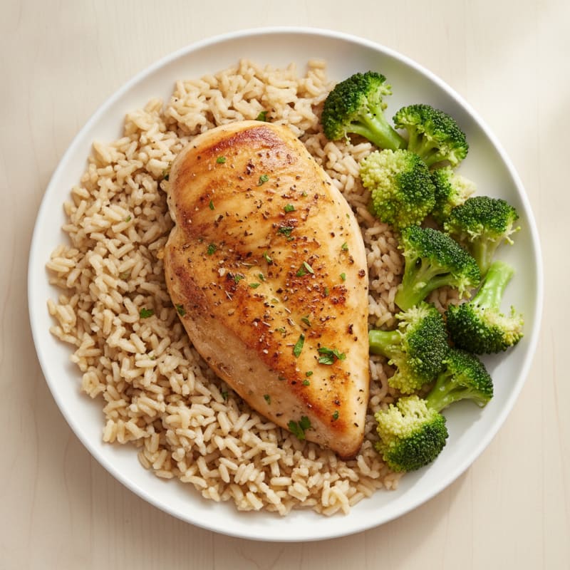 Lemon Herb Roasted Chicken with Rice