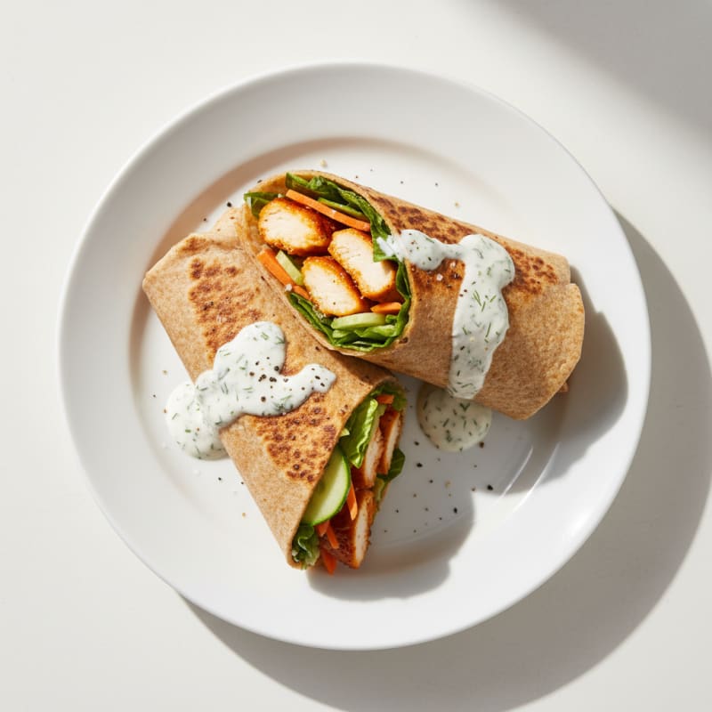 Crispy Buffalo Ranch Chicken Wrap