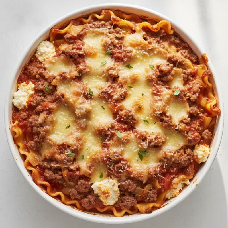 Classic Beef and Ricotta Lasagna Bake