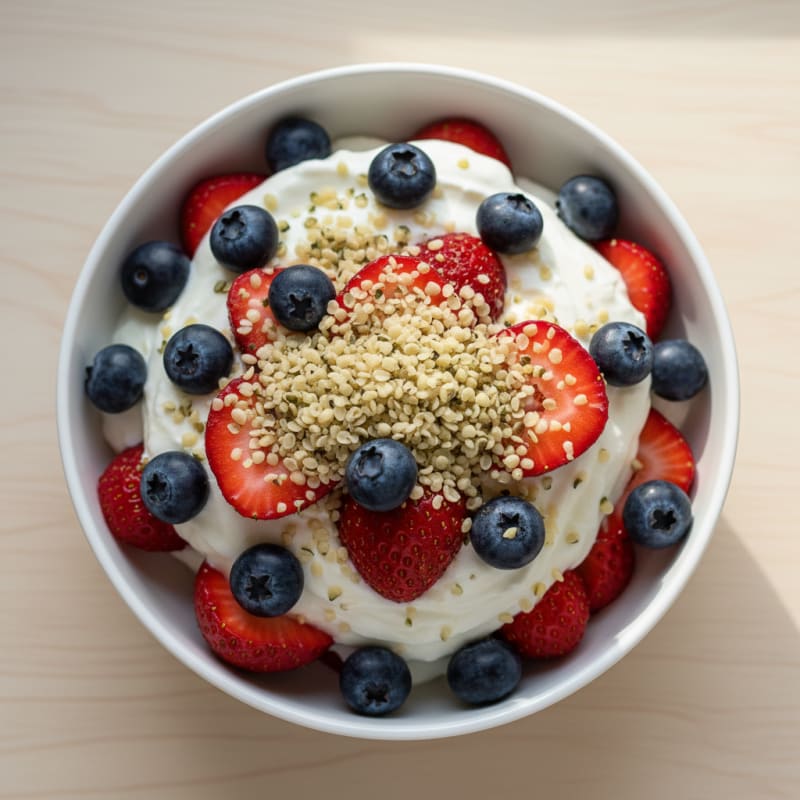 Greek Yogurt Protein Parfait with Berries