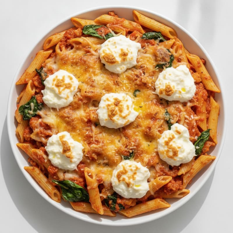 Classic Baked Ziti with Ricotta