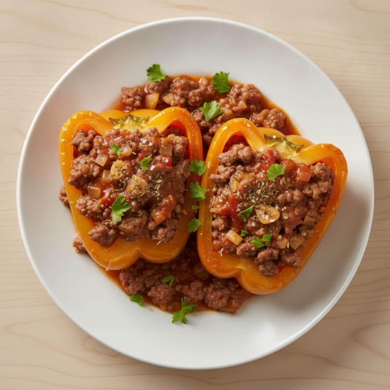Ground Beef Stuffed Bell Peppers