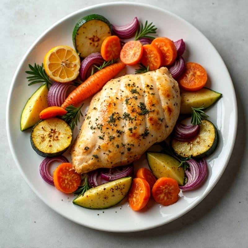 Sheet Pan Lemon-Herb Chicken with Roasted Root Vegetables