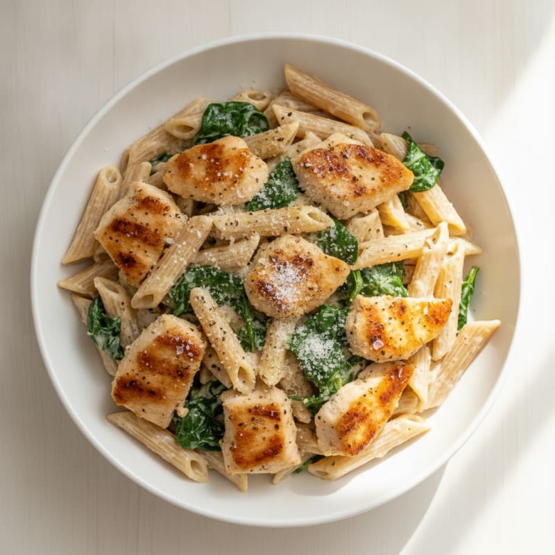 Garlic Parmesan Chicken Alfredo Pasta