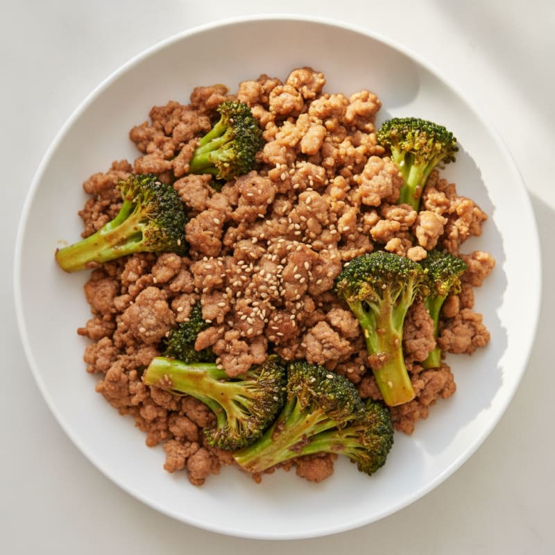Ground Pork and Broccoli Stir-Fry