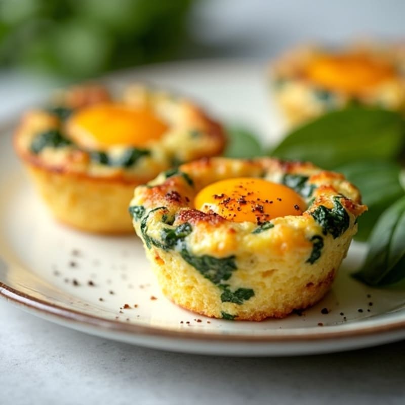 Protein-Packed Ham and Spinach Egg Cups