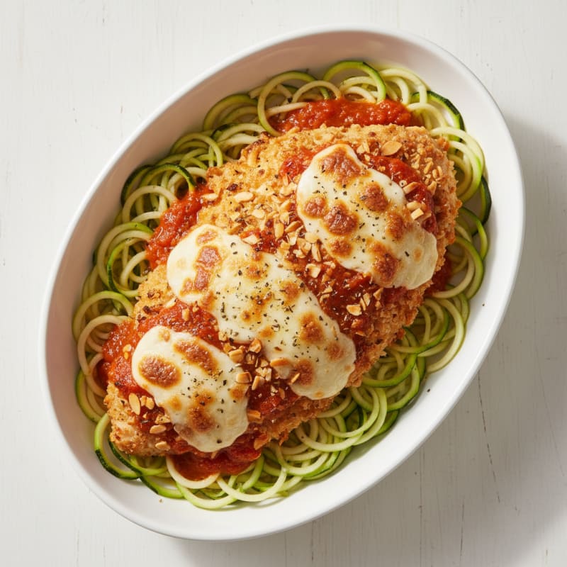 Crispy Baked Chicken Parmesan with Zesty Marinara
