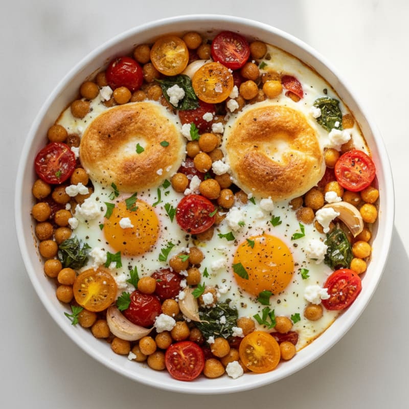 Baked Eggs with Roasted Tomatoes