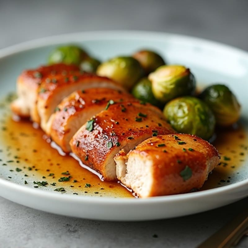 Roasted Pork Tenderloin with Sweet and Savory Glaze