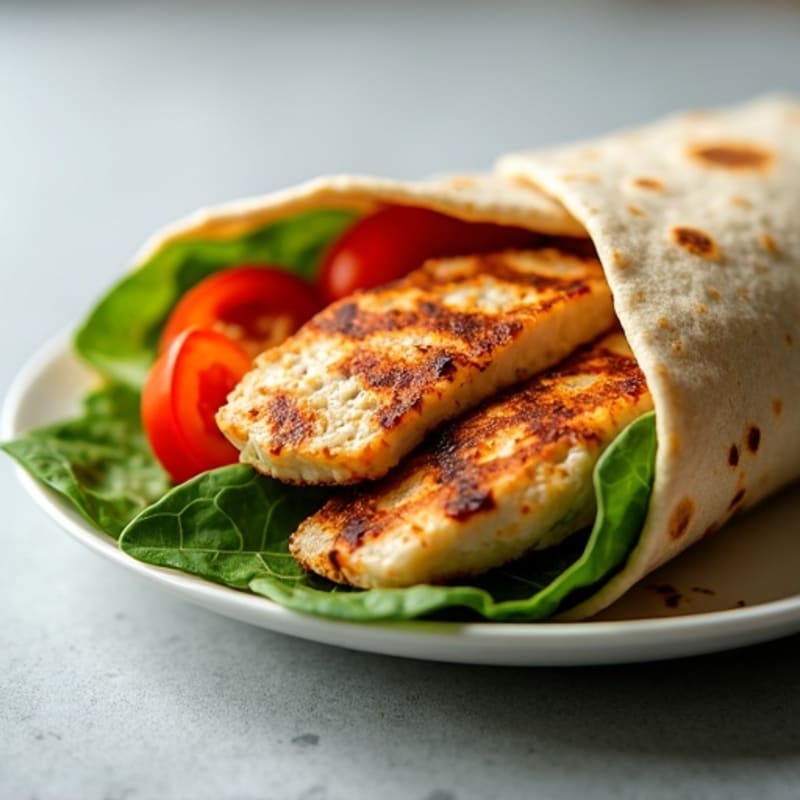 Grilled Chicken and Fresh Veggie Wrap