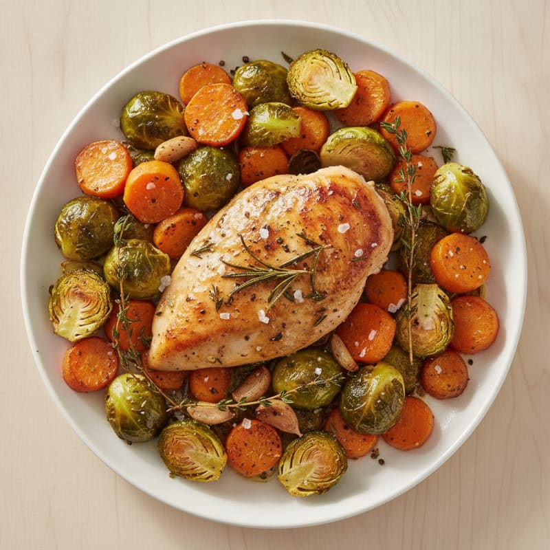 Herb-Roasted Chicken with Roasted Vegetables