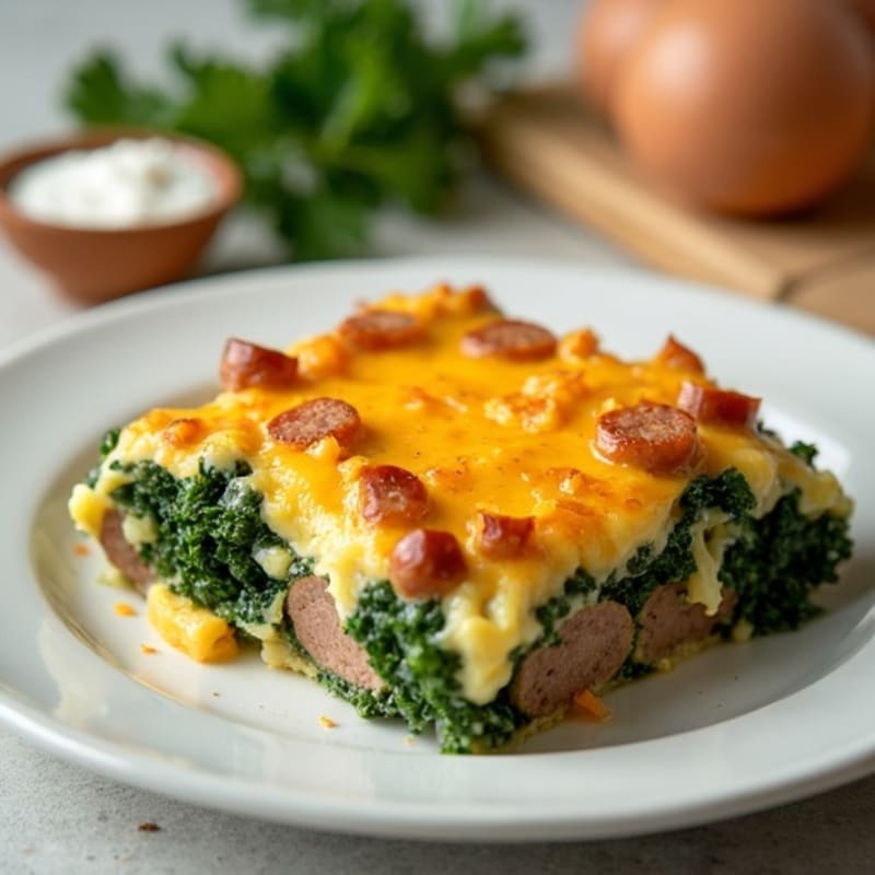 Savory Sausage-Kale Breakfast Casserole