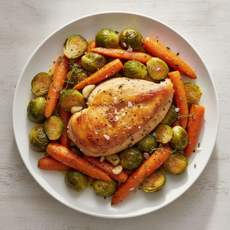 Garlic Herb Roasted Chicken with Vegetables