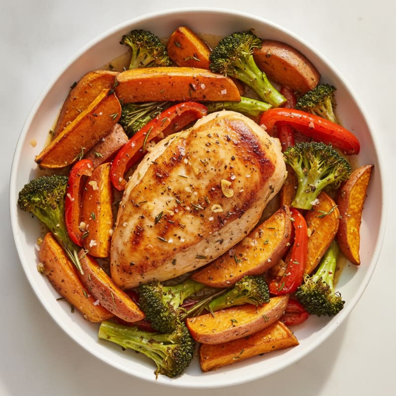 Garlic Herb Roasted Chicken with Vegetables