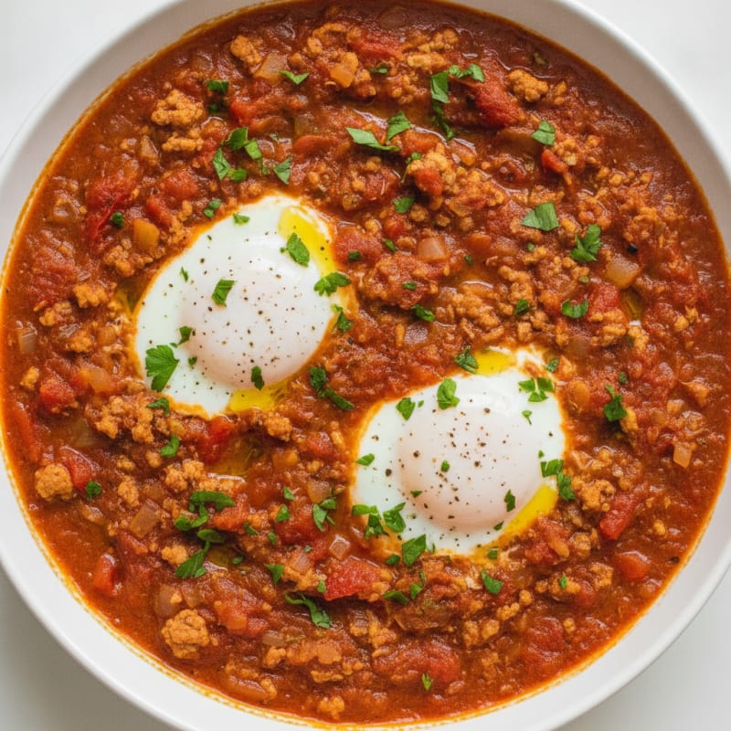 Spiced Tomato and Poached Egg Shakshuka