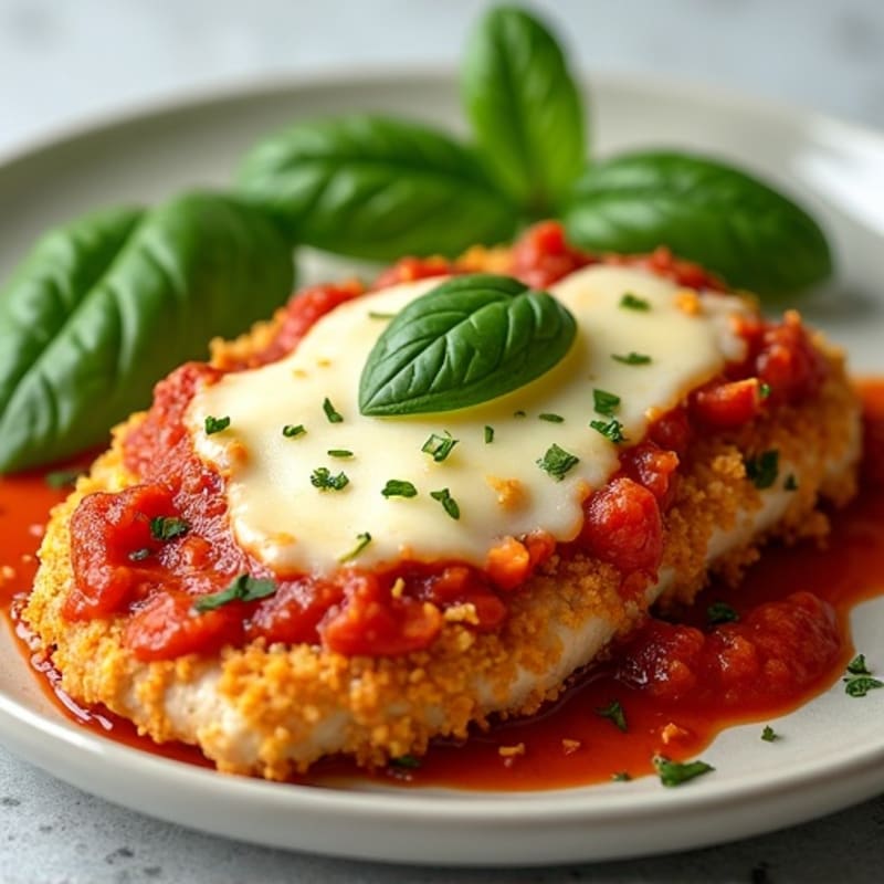 Crispy Baked Chicken Parmesan with Fresh Herbs