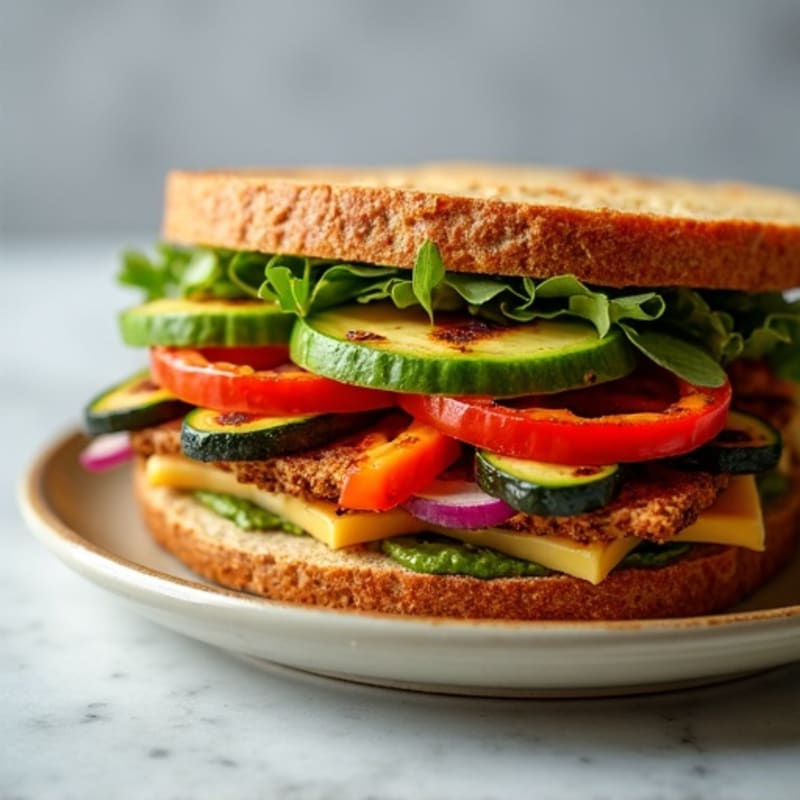 Fresh Grilled Vegetable Sandwich