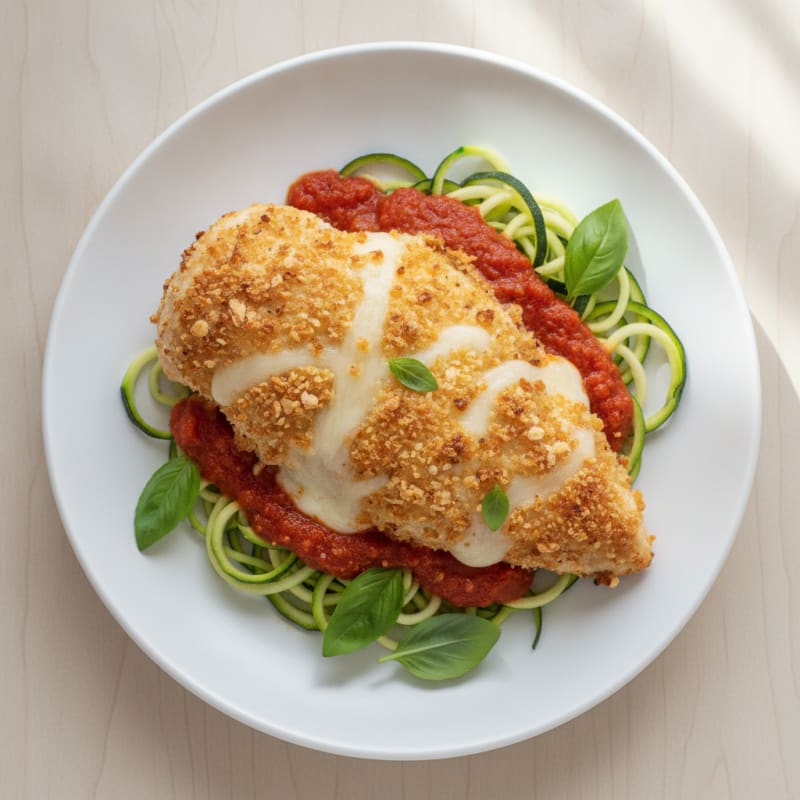 Parmesan-Crusted Chicken with Marinara Sauce