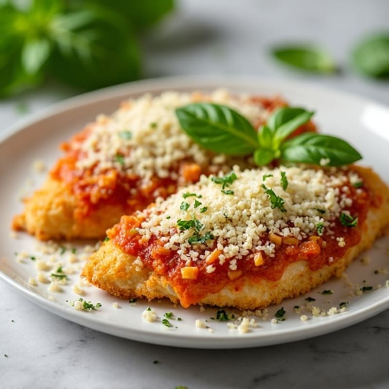 Crispy Baked Chicken Parmesan with Fresh Herbs