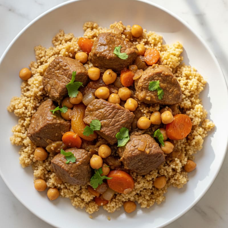 Moroccan Lamb Tagine with Couscous