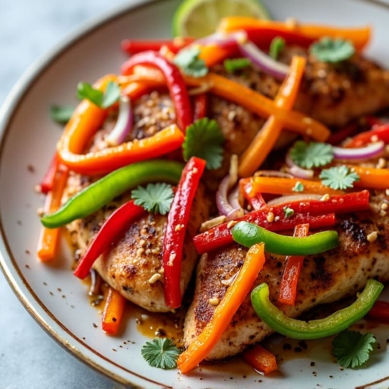 Sheet Pan Crispy Chicken Fajitas