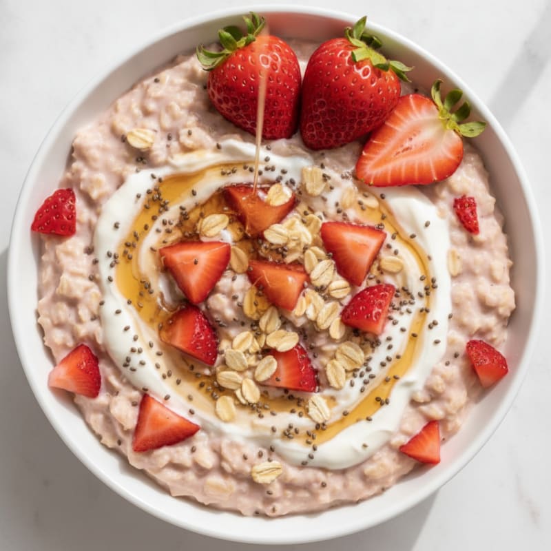 Strawberry Shortcake Overnight Oats