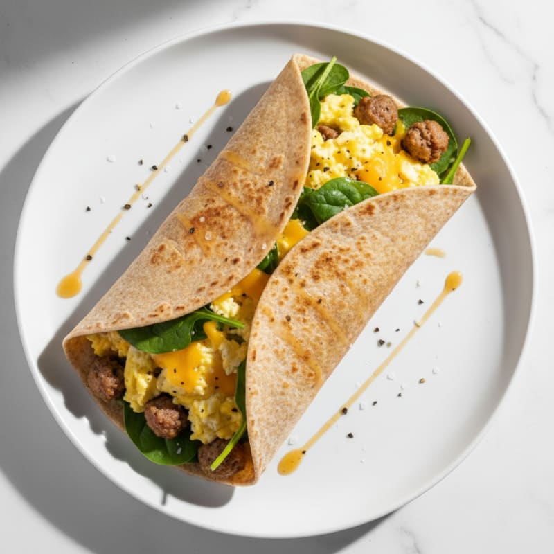 Sausage Egg Cheese Breakfast Wrap