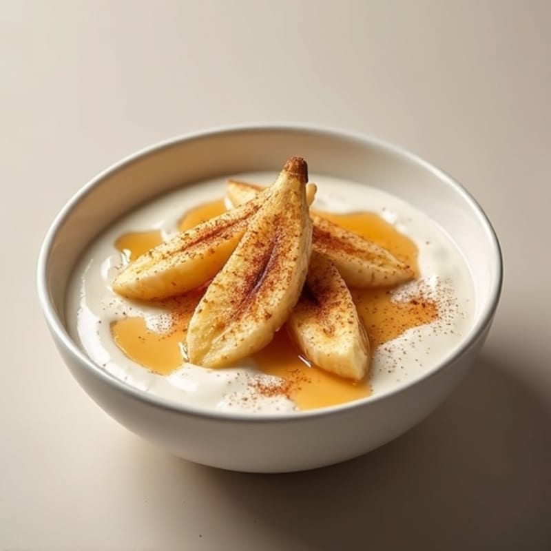 Cinnamon-Maple Caramelized Banana Breakfast Bowl