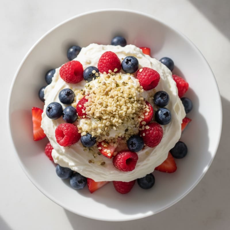 Creamy Greek Yogurt Protein Parfait with Mixed Berries