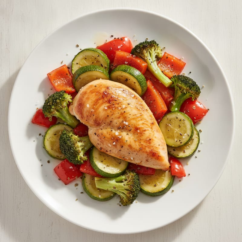 Chicken and Roasted Vegetable Medley