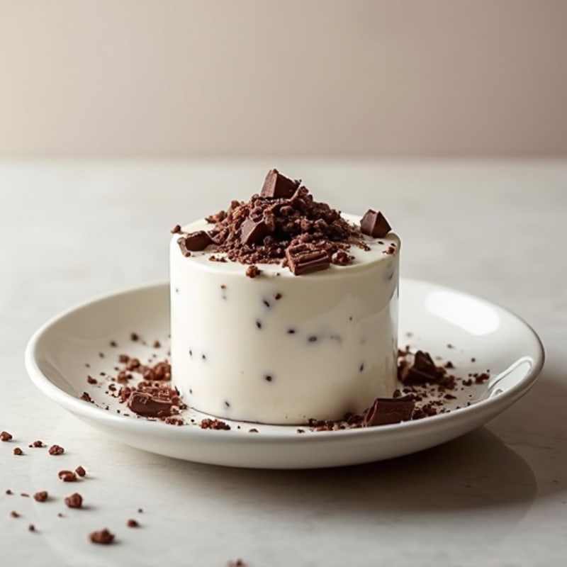 Greek Yogurt Protein Mousse with Dark Chocolate Shavings