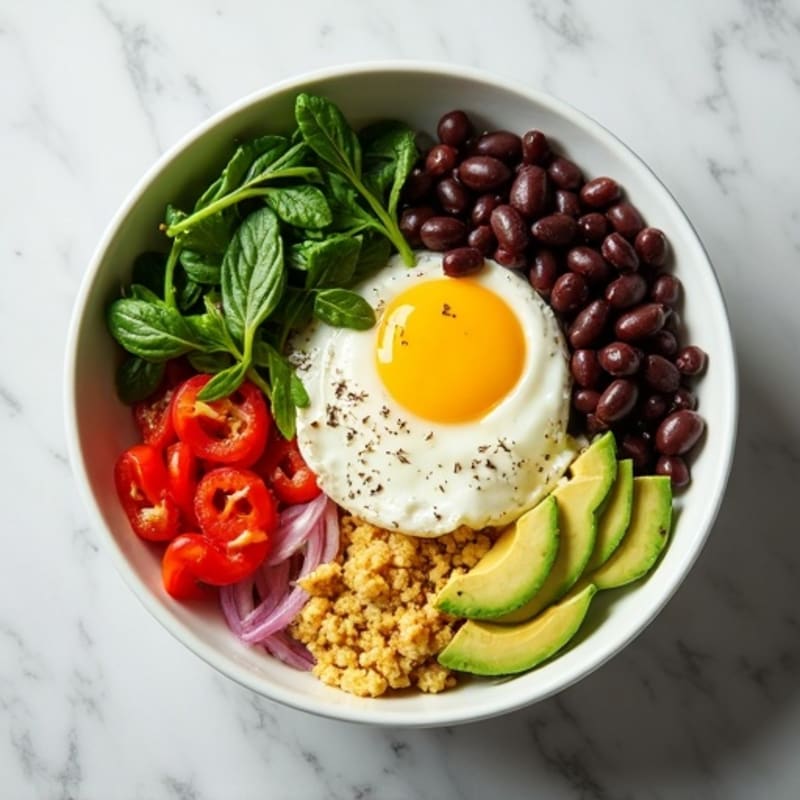 Protein-Packed Veggie and Egg White Scramble Bowl