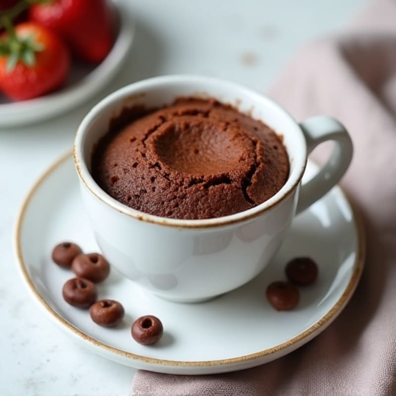 Healthy Chocolate Protein Mug Cake
