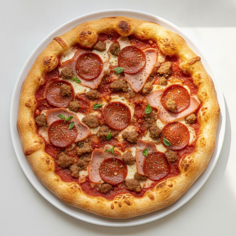 Stuffed Crust Meat Lovers Pizza