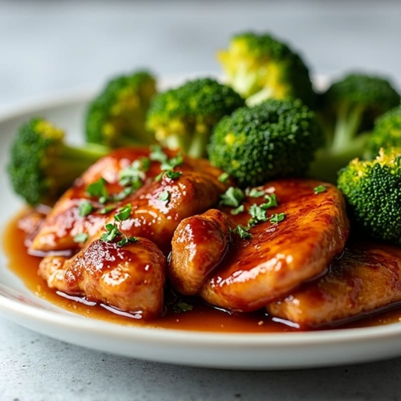 Sticky Teriyaki Chicken with Crispy Roasted Broccoli