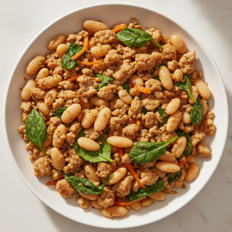 Tuscan Turkey & Bean Skillet