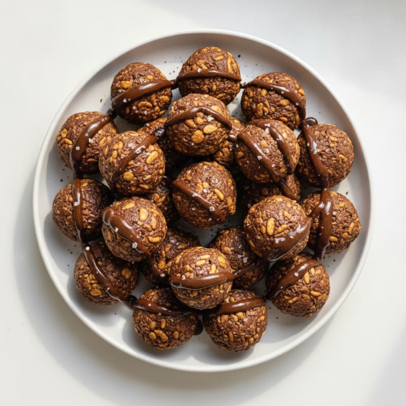 Chocolate Peanut Butter Crunch Bites