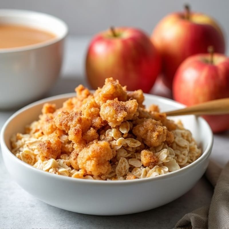 Crispy Apple Cinnamon Baked Oats