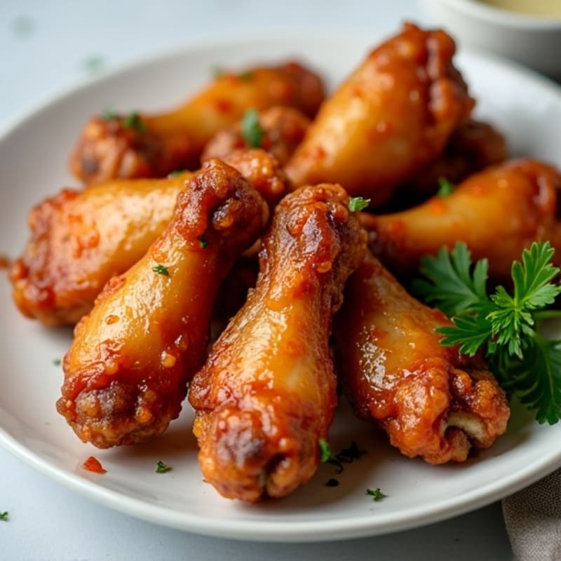 Crispy Baked Honey Garlic Chicken Wings
